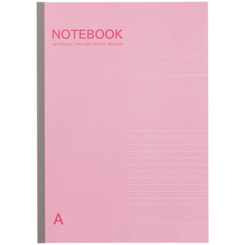 TANOSEE　ノートブック　セミＢ５　Ａ罫７ｍｍ　４０枚　１セット（１０冊）