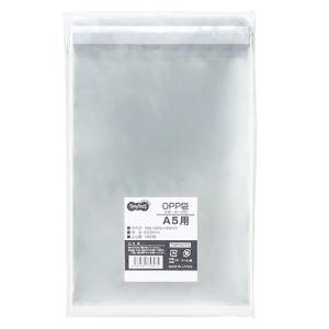 ＴＡＮＯＳＥＥ　ＯＰＰ袋　フタ・テープ付　Ａ５用　１６０×２２０＋４０ｍｍ　１セット（１０００枚：１００枚×１０パック）｜ぱーそなるたのめーる