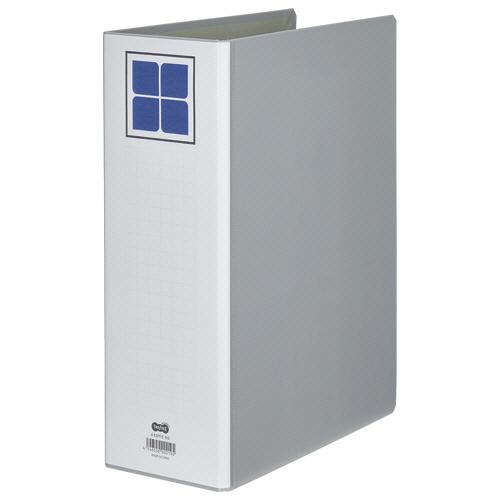 ＴＡＮＯＳＥＥ　片開きパイプ式ファイルＥ　Ａ４タテ　８００枚収容　８０ｍｍとじ　背幅１０６ｍｍ　グレ...