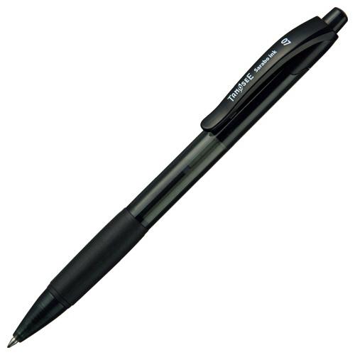 TANOSEE　ノック式油性ボールペン（なめらかインク）　０．７ｍｍ　黒　１セット（１０本）
