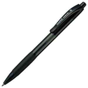 まとめ） スマートバリュー ゲルノックボールペン黒1本 H043J-BK〔×50