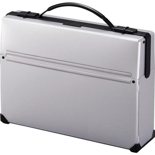 ダレスバッグ　Ａ４　収納幅８０ｍｍ　シルバー　Ａ−６６２−２６　１セット（５個）