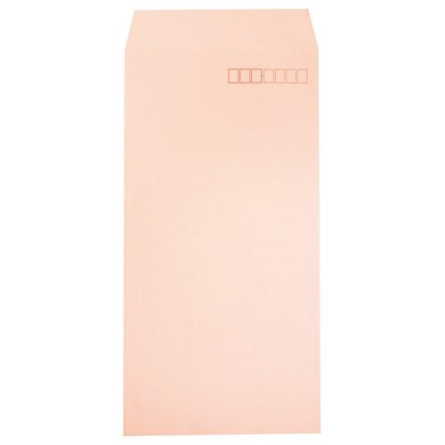 透けないカラー封筒　ワンタッチテープ付　長３　パステルピンク　８０ｇ／ｍ2　〒枠あり　ＸＥＰ２７２　...