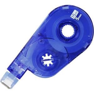 プラス　修正テープ　ホワイパースイッチ　交換テープ（簡易パッケージ）　５ｍｍ幅×１５ｍ　ブルー　ＷＨ−１５１５Ｒ　ＢＬ　１セット（１０個）｜tanomail