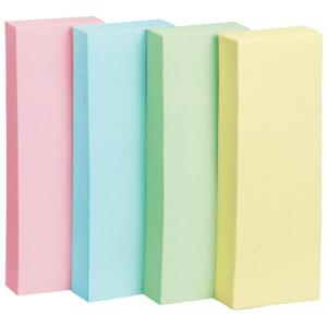 まとめ）TANOSEE ふせん 75×75mm 4色混色 1パック(10冊)〔×3セット