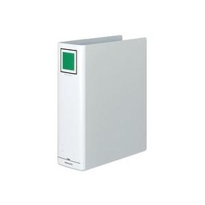 チューブファイル（エコ）　片開き　Ａ４タテ　８００枚収容　８０ｍｍとじ　背幅９５ｍｍ　シルバー　フ−...