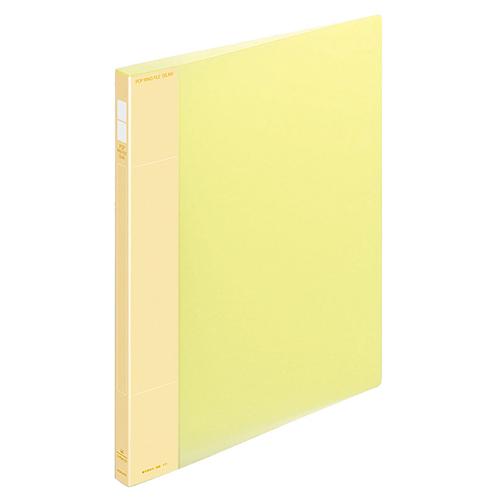 コクヨ　ポップリングファイル（スリム）　Ａ４タテ　２穴　１００枚収容　１０ｍｍとじ　背幅２１ｍｍ　黄...