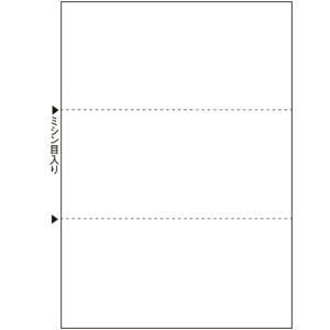 TANOSEE　マルチプリンタ帳票（スーパーエコノミー）　Ａ４　白紙　３面　１セット（５００枚：１００枚×５冊）
