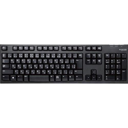 エレコム　２．４ＧＨｚワイヤレスフルキーボード　１０８キー　ＵＳＢ接続　ブラック　ＴＫ−ＦＤＭ０６３...