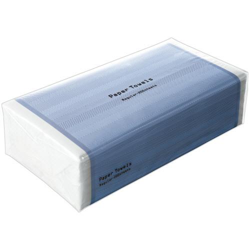 TANOSEE　ペーパータオル　ハードタイプ（レギュラー）　２００枚／パック　１セット（２５パック）