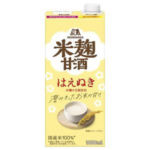 森永製菓　森永のやさしい米麹甘酒　１０００ｍｌ　紙パック　１ケース（６本）（お取寄せ品)