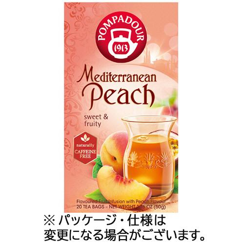 ポンパドール　地中海ピーチ　ティーバッグ　１セット（６０バッグ：２０バッグ×３箱）