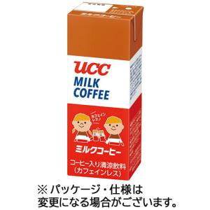 UCC ミルクコーヒー カフェインレス 200ml 紙パック 1ケース
