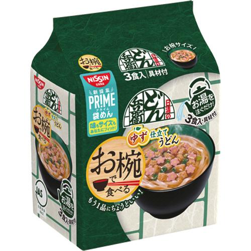 日清食品　お椀で食べるどん兵衛　ゆず仕立てうどん　１セット（９食：３食×３パック）
