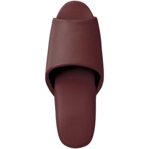 オーミケンシ　抗菌ビニールレザー調スリッパ（前開き）　ダークワイン　１セット（１０足）