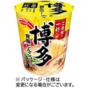 エースコック　ご当地の一杯　博多　背脂とんこつラーメン　６６ｇ　１ケース（１２食）　（お取寄せ品）｜tanomail