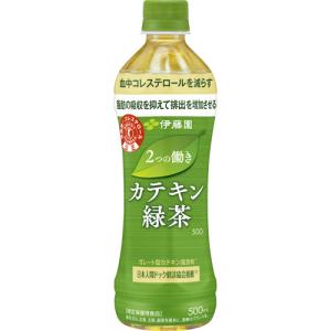 伊藤園　２つの働き　カテキン緑茶５００　５００ｍｌ　ペットボトル　１ケース（２４本）