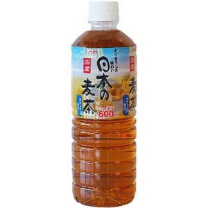 えひめ飲料　ＰＯＭ　日本の麦茶　６００ｍｌ　ペットボトル　１セット（４８本：２４本×２ケース）｜tanomail