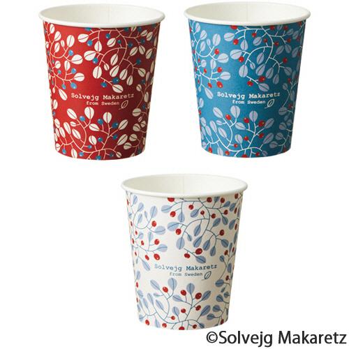 TANOSEE　紙コップ　Ｂｅｒｒｙ（ベリー）　２０５ｍＬ（７オンス）　１セット（４００個：８０個×...