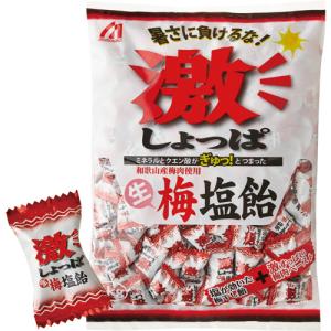 桃太郎製菓　激しょっぱ生梅塩飴　１ｋｇ／パック　１セット（３パック）｜tanomail