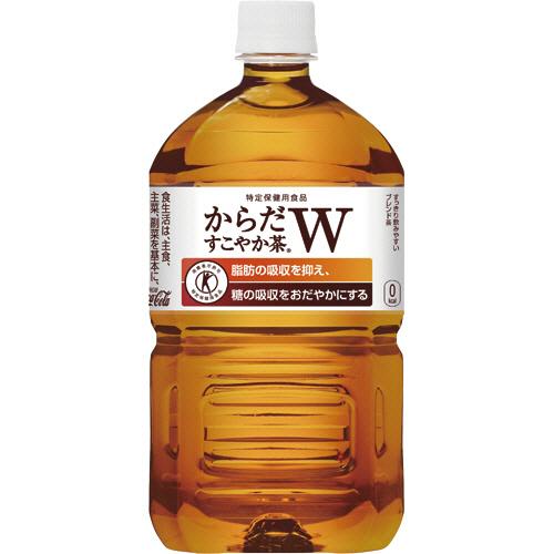 【２４本】コカ・コーラ　からだすこやか茶Ｗ＋　１．０５Ｌ　ペットボトル　１セット（２４本：１２本×２...
