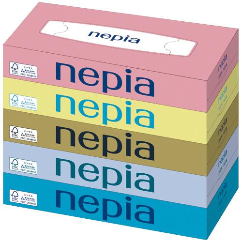 王子ネピア　ネピアティシュ　１５０組／箱　１セット（９０箱：５箱×１８パック）