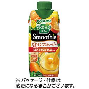 カゴメ　野菜生活１００　Ｓｍｏｏｔｈｉｅ　ビタミンスムージー　３３０ｍｌ　紙パック　１ケース（１２本） （お取寄せ品）