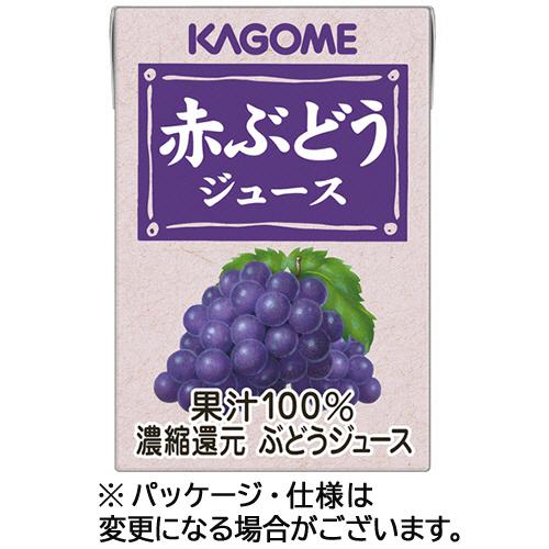 カゴメ　赤ぶどうジュース　業務用　１００ｍｌ　紙パック　１セット（７２本：３６本×２ケース）