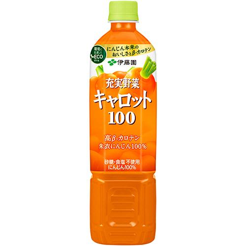 伊藤園　充実野菜　キャロット１００％　７４０ｇ　ペットボトル　１ケース（１５本） （お取寄せ品）