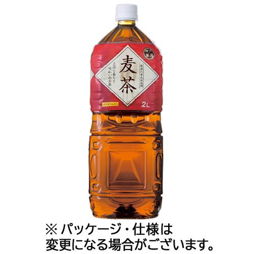 富永貿易　神戸茶房　麦茶　２Ｌ　ペットボトル　１セット（１８本：６本×３ケース）