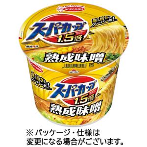 エースコック　スーパーカップ１．５倍　みそラーメン　１２９ｇ　１ケース（１２食）｜tanomail