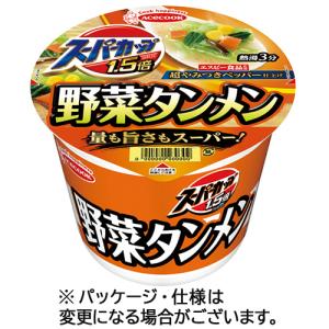 エースコック　スーパーカップ１．５倍　野菜タンメン　１０７ｇ　１ケース（１２食）｜tanomail