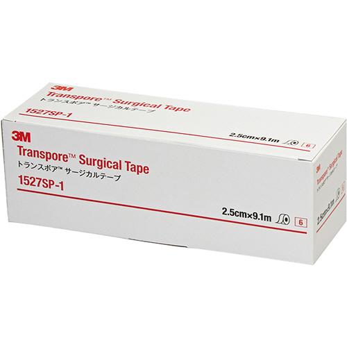 ３Ｍ　トランスポア　サージカルテープ　スモールパック　２５ｍｍ×９.１ｍ　１５２７ＳＰ−１　１セット...