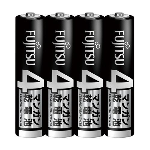 ＦＤＫ　富士通　マンガン乾電池　単４形　Ｒ０３Ｕ（４Ｓ）　１セット（４０本：４本×１０パック）