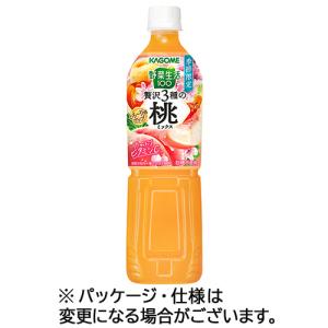 カゴメ　野菜生活１００　贅沢３種の桃ミックス　７２０ｍＬ　ペットボトル　１ケース（１５本）　（お取寄せ品）