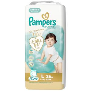 Ｐ＆Ｇ　パンパース　肌へのいちばんパンツ　スーパージャンボ　Ｌ（９−１４ｋｇ）　１セット（１４４枚：３６枚×４パック）（お取寄せ品)