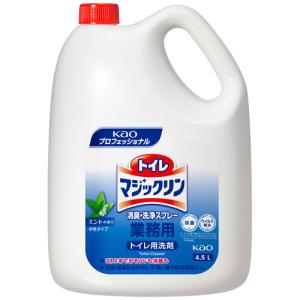 花王　トイレマジックリン　消臭・洗浄スプレー　ミントの香り　業務用　４．５Ｌ／本　１セット（４本）