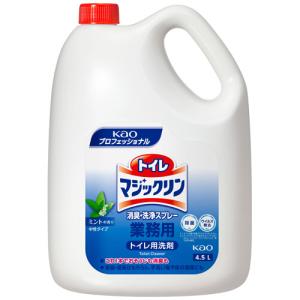 花王　トイレマジックリン　消臭・洗浄スプレー　ミントの香り　業務用　４．５Ｌ／本　１セット（４本）｜tanomail