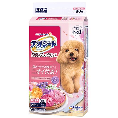 ユニ・チャーム　デオシート　消臭＆フレグランス　フローラルシャボンの香り　レギュラー　１セット（４８...