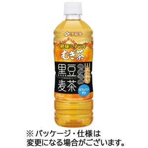 伊藤園　健康ミネラルむぎ茶　黒豆麦茶　６５０ｍＬ　ペットボトル　１セット（４８本：２４本×２ケース）