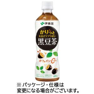 伊藤園　かりっと大豆イソフラボン　黒豆茶　６００ｍＬ　ペットボトル　１ケース（２４本）｜ぱーそなるたのめーる