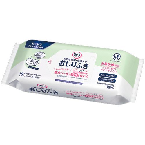 花王　サニーナ　お肌を保湿・保護するおしりふき　１セット（８４０枚：７０枚×１２パック）