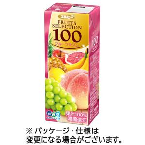 エルビー　フルーツセレクション　フルーツセブン１００　２００ｍｌ　紙パック　１セット（７２本：２４本×３ケース）｜tanomail