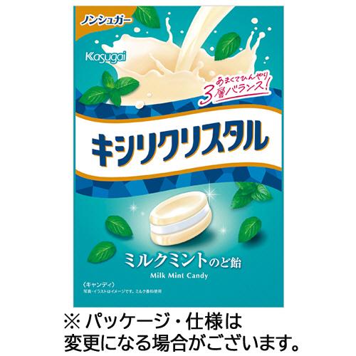 春日井製菓　キシリクリスタル　ミルクミントのど飴　７１ｇ／袋　１セット（６袋）