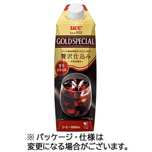 ＵＣＣ　ゴールドスペシャル　アイスコーヒー　甘さひかえめ　１０００ｍＬ　紙パック（口栓付）　１ケース（１２本） （お取寄せ品）