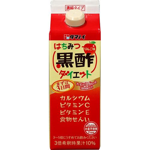 タマノイ酢　はちみつ黒酢ダイエット　濃縮タイプ　５００ｍｌ　紙パック　１ケース（１２本）