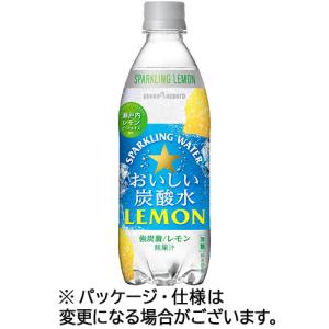 ポッカサッポロ　おいしい炭酸水　レモン　５００ｍｌ　ペットボトル　１ケース（２４本）　（お取寄せ品）｜ぱーそなるたのめーる