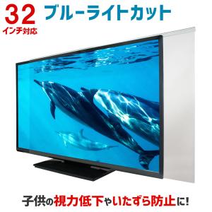 ブルーライトカット 液晶テレビ保護パネル 32インチ 32型 対応 カット率33.2％ 保護パネル テレビガード SZ-32｜tanonmasuwa