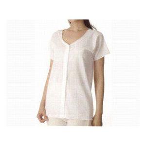 ワンタッチ肌着 婦人前開き半袖 LLサイズ 夏用 CH-3 紳士・前開き7分袖（ラグラン袖・丸型マジ...