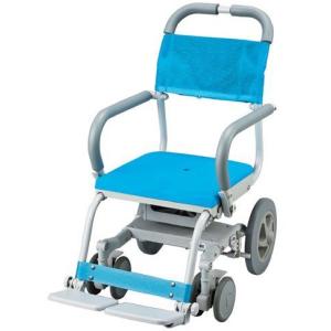 シャワーキャリー くるくるチェアD 穴無しシート KRU-173入浴用車椅子
